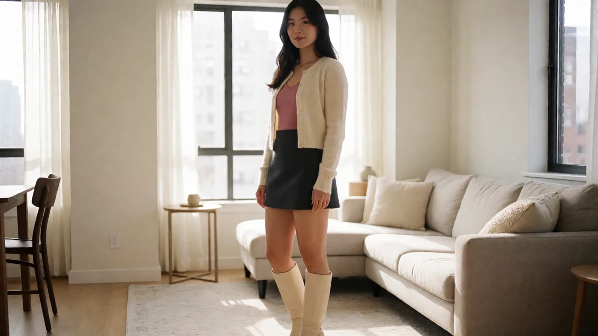 黄色软件甜美女友短片频道栏目中的年轻女友风模特与手机片库场景